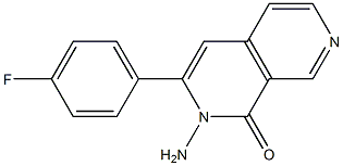 2-amino-3-(4-fluorophenyl)-2,7-naphthyridin-1(2H)-one 结构式