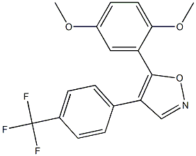 5-(2,5-dimethoxyphenyl)-4-(4-(trifluoromethyl)phenyl)isoxazole