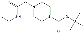 tert-butyl 4-(2-(isopropylamino)-2-oxoethyl)piperazine-1-carboxylate 结构式