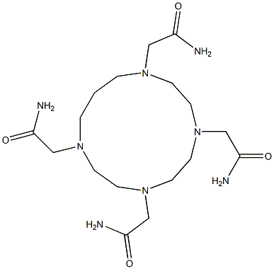 1,4,7,10-四(氨甲酰基甲基)-1,4,7,10-四氮杂环十三烷, , 结构式