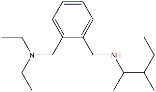 ({2-[(diethylamino)methyl]phenyl}methyl)(3-methylpentan-2-yl)amine,,结构式