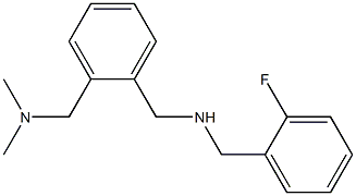 ({2-[(dimethylamino)methyl]phenyl}methyl)[(2-fluorophenyl)methyl]amine Structure