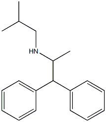 (1,1-diphenylpropan-2-yl)(2-methylpropyl)amine Struktur