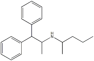 (1,1-diphenylpropan-2-yl)(pentan-2-yl)amine Struktur