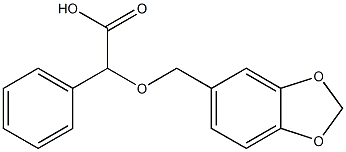 (1,3-benzodioxol-5-ylmethoxy)(phenyl)acetic acid Struktur