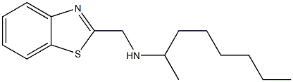 (1,3-benzothiazol-2-ylmethyl)(octan-2-yl)amine,,结构式