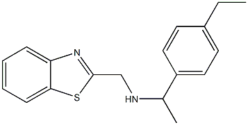 (1,3-benzothiazol-2-ylmethyl)[1-(4-ethylphenyl)ethyl]amine