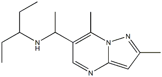 (1-{2,7-dimethylpyrazolo[1,5-a]pyrimidin-6-yl}ethyl)(pentan-3-yl)amine 结构式
