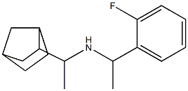 (1-{bicyclo[2.2.1]heptan-2-yl}ethyl)[1-(2-fluorophenyl)ethyl]amine Struktur