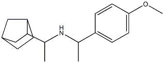(1-{bicyclo[2.2.1]heptan-2-yl}ethyl)[1-(4-methoxyphenyl)ethyl]amine,,结构式
