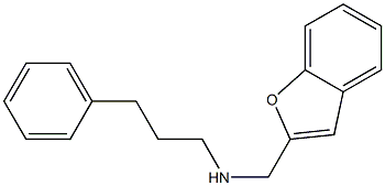 (1-benzofuran-2-ylmethyl)(3-phenylpropyl)amine,,结构式