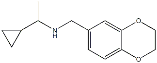 (1-cyclopropylethyl)(2,3-dihydro-1,4-benzodioxin-6-ylmethyl)amine Structure