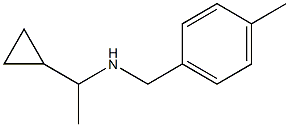 (1-cyclopropylethyl)[(4-methylphenyl)methyl]amine,,结构式