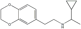 (1-cyclopropylethyl)[2-(2,3-dihydro-1,4-benzodioxin-6-yl)ethyl]amine 化学構造式