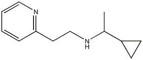 (1-cyclopropylethyl)[2-(pyridin-2-yl)ethyl]amine,,结构式