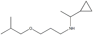 (1-cyclopropylethyl)[3-(2-methylpropoxy)propyl]amine Structure