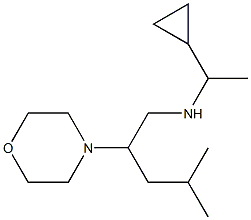 (1-cyclopropylethyl)[4-methyl-2-(morpholin-4-yl)pentyl]amine 结构式