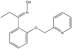 (1E)-1-[2-(pyridin-2-ylmethoxy)phenyl]propan-1-one oxime 结构式