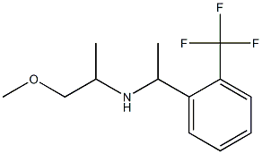 (1-methoxypropan-2-yl)({1-[2-(trifluoromethyl)phenyl]ethyl})amine Struktur