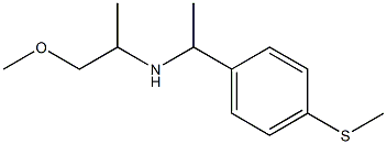 (1-methoxypropan-2-yl)({1-[4-(methylsulfanyl)phenyl]ethyl})amine Structure