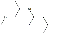 (1-methoxypropan-2-yl)(4-methylpentan-2-yl)amine 结构式