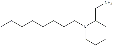 (1-octylpiperidin-2-yl)methanamine Structure