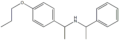 (1-phenylethyl)[1-(4-propoxyphenyl)ethyl]amine,,结构式
