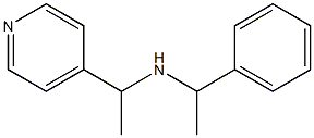 (1-phenylethyl)[1-(pyridin-4-yl)ethyl]amine Structure