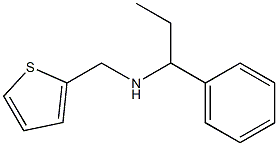 (1-phenylpropyl)(thiophen-2-ylmethyl)amine,,结构式