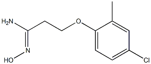 (1Z)-3-(4-chloro-2-methylphenoxy)-N'-hydroxypropanimidamide,,结构式