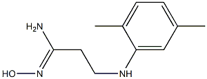 (1Z)-3-[(2,5-dimethylphenyl)amino]-N'-hydroxypropanimidamide Structure