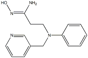 (1Z)-N'-hydroxy-3-[phenyl(pyridin-3-ylmethyl)amino]propanimidamide Structure