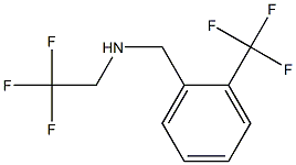 (2,2,2-trifluoroethyl)({[2-(trifluoromethyl)phenyl]methyl})amine Structure