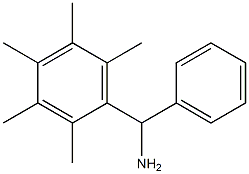 (2,3,4,5,6-pentamethylphenyl)(phenyl)methanamine,,结构式