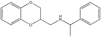 (2,3-dihydro-1,4-benzodioxin-2-ylmethyl)(1-phenylethyl)amine Structure