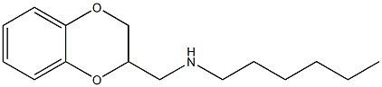 (2,3-dihydro-1,4-benzodioxin-2-ylmethyl)(hexyl)amine Structure