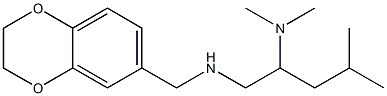 (2,3-dihydro-1,4-benzodioxin-6-ylmethyl)[2-(dimethylamino)-4-methylpentyl]amine Struktur