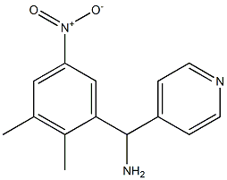 (2,3-dimethyl-5-nitrophenyl)(pyridin-4-yl)methanamine Struktur