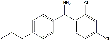 (2,4-dichlorophenyl)(4-propylphenyl)methanamine,,结构式