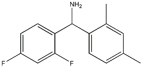 (2,4-difluorophenyl)(2,4-dimethylphenyl)methanamine Structure