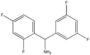 (2,4-difluorophenyl)(3,5-difluorophenyl)methanamine 结构式