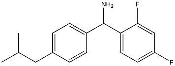 (2,4-difluorophenyl)[4-(2-methylpropyl)phenyl]methanamine,,结构式