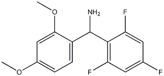 (2,4-dimethoxyphenyl)(2,4,6-trifluorophenyl)methanamine,,结构式