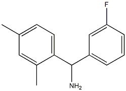 (2,4-dimethylphenyl)(3-fluorophenyl)methanamine,,结构式