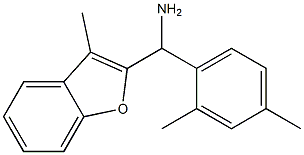 (2,4-dimethylphenyl)(3-methyl-1-benzofuran-2-yl)methanamine 化学構造式