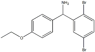 (2,5-dibromophenyl)(4-ethoxyphenyl)methanamine 化学構造式