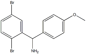 (2,5-dibromophenyl)(4-methoxyphenyl)methanamine,,结构式