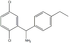(2,5-dichlorophenyl)(4-ethylphenyl)methanamine 化学構造式