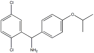 (2,5-dichlorophenyl)[4-(propan-2-yloxy)phenyl]methanamine Structure