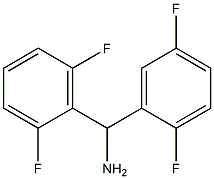 (2,5-difluorophenyl)(2,6-difluorophenyl)methanamine Structure